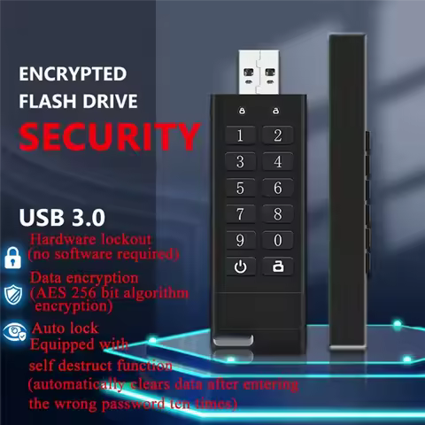 LAA-Encrypted USB Drive USB 3.0 Encrypted And Secure Hardware Encrypted USB Flash Drive 8G