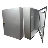 Electrical cabinet H800xW600xD210 powder coated (white gray) - Lever lock with key