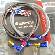 FRONT BRAKE HOSE FOR AUTOMATIC MOTORCYCLE BEBEK AEROMOTIVE SWITS MODEL 90 cm