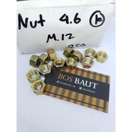 M 12 Yellow Iron Nut - 4.6 Yellow Iron Nut