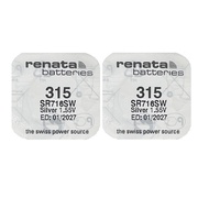 [SG] Renata 315 SR716SW Silver Oxide Button Battery  (2 Pieces)