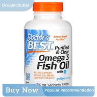 OceanicOutlet ✅Ready Stock✅ Doctors Best Purified  Clear Omega 3 Fish Oil with Goldenomega 1000 mg 1