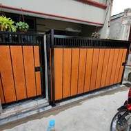 pagar grc lisplank motif kayu