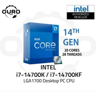 INTEL CORE I7-14700KF / I7-14700K 20-CORE UNLOCKED High Performance Desktop PC CPU | 33M Cache, up t