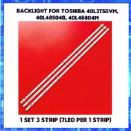 NEW Backlight LED- TV Toshiba 40L3750VM