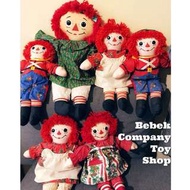 古董玩具 18吋 1988年 Xmas raggedy Ann &amp; Andy doll 絕版玩具 布偶 安娜貝爾 娃娃