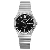 Casio Standard Analog Stainless Steel Black Dial Quartz MTP-E735D-1AV Mens Watch