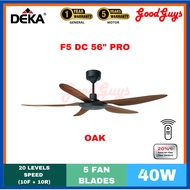 DEKA  F5DC PRO 56" CEILING FAN I DC MOTOR I 10 SPEED FORWARD + 10 REVERSE |  REMOTE CONTROL | TIMER