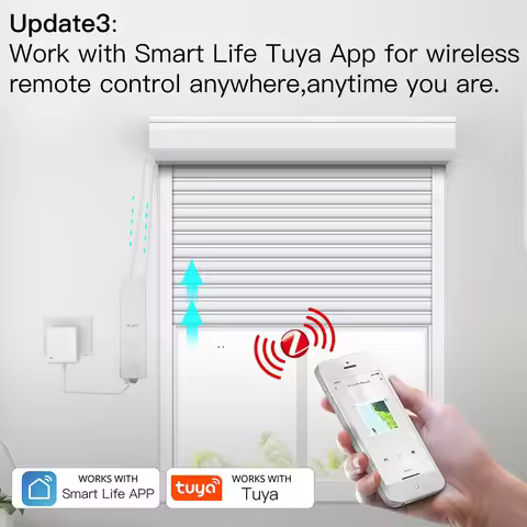 ZigBee Smart DIY Motorized Roller Blinds/Shades Drive Motor Hub Tuya Smart Life APP Alexa Google Hom