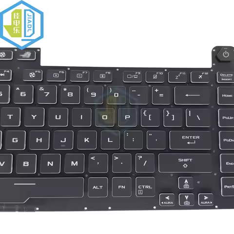 US RU RGB Backlit Keyboard with thin cable For ASUS ROG Strix G531 G531G G531GT G15 G512 G512L LV Co