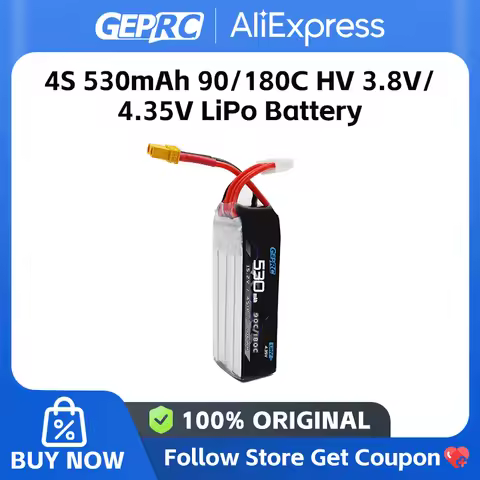 GEPRC 4S 530mAh 90/180C HV 3.8V/4.35V LiPo Battery Suitable For 2-3Inch Series Drone For RC FPV Quad