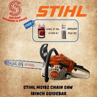 STIHL MS182 Chainsaw 18inch Guide Bar And Chain (Made By STIHL In China) [ FREE GIFT ]
