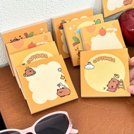 Combo of 5 Capybara Square Note Papers, Sticky Notes, Lovely Capybara Shaped Note Papers 50 sheets