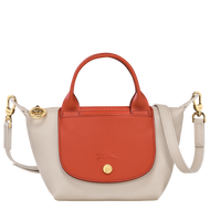 100% Genuine Longchamp new xtra limited edition series calf leather color blocked cylindrical bag XS