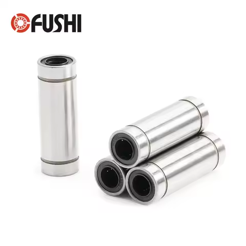 4PCS LM LUU Linear Motion Bearings LM6LUU LM8LUU LM10LUU LM12LUU LM13LUU LM16LUU LM20LUU ABEC-1 Long