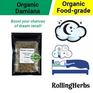 Organic Damiana Leaves/Tea (Promotes Sleep Dreams) by Stonerplus x RAW Rolling Papers