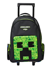 กระเป๋าสะพายกระเป๋าสะพายล้อลาก Minecraft Smiggle ขนาดใหญ่สำหรับเด็กผู้ชายเด็กผู้หญิง