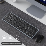 B.O.W | ชุดคีย์บอร์ดและเมาส์ไร้สาย Bluetooth BOW K670 สำหรับคอมพิวเตอร์โน้ตบุ๊กเล่นเกม สำหรับผู้หญิง