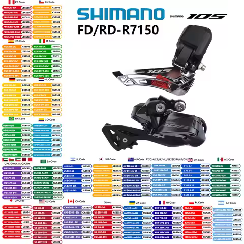 SHIMANO 105 R7100 Di2 Series R7150 Front Derailleur/Rear Derailleur 2x12s FD/RD-R7150 For R7170 Grou