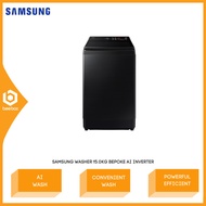 Samsung 15kg Bespoke Washing Machine AI Wash Convenient Wash WA80F15S5BFQ Mesin Basuh