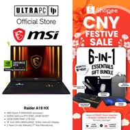 MSI Raider A18 HX Gaming Laptop — RTX 5090 - 18" UHD+ Mini LED 120Hz - AMD Ryzen 9 9955HX3D - 32GB R