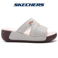 Skechers สเก็ตเชอร์ส รองเท้า ผู้หญิง Women Cali Arch Fit Beverlee Sandals -QH073986-GRY รองเท้าแตะหนังผู้หญิง Women ส้นเตารีดขนาดเล็ก-TPE