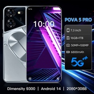 Pova5 Pro โทรศัพท์มือถือใหม่ 7.3 นิ้วหน้าจอขนาดใหญ่สมาร์ทโฟน Android 4 + 16 กีฬาโทรศัพท์มือถือ GPRS นำทางโทรศัพท์มือถือ 4 + 32GB บัตรโทรศัพท์คู่ 4800 แบตเตอรี่ความจุสูง