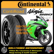 TAYAR TUBELESS CONTINENTAL CONTI ROAD 17" INCH KAWASAKI NINJA 250 FRONT 110/70-17 REAR 140/70/150/60