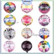 【Ready Stock】18 Inch Happy Birthday Balloon Foil Balloon Happy Birthday Balloon Birthday Party