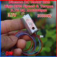 DC Micro Motor Dynamo 050 High Speed RPM High Torque 3.7V 3V-5V with gear gear aeromodelling plane a