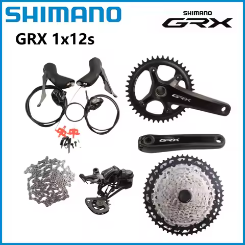 Shimano GRX RX820 1x12 Speed Groupset Hydraulic Disc Brake System with RX822 Rear Derailleur and RX8
