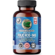 Pure Lab Vitamins | Slow Release Bioactive Folic Acid 1mg | 60 Capsules | Vitamin B9 Folic Acid Supp