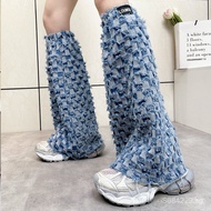 Unique Women's New Leg Warmers Flared Jeans Trendy Hot Girl ins Wide-leg y2k Summer Subculture Mille