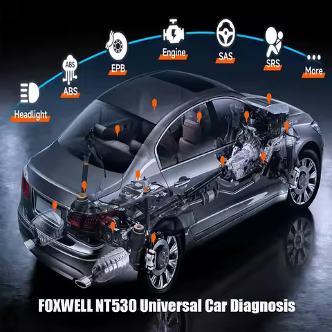 Foxwell NT530 PLUS Universal Car Diagnostic Tools Obd2 Scanner 2026 for Bmw Benz Nissan Porsche Ford