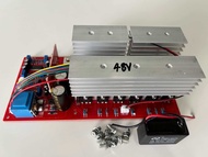บอร์ด Inverter Pure sine Wave ชนิดหม้อแปลง 12 mosfet รองรับไฟได้ตั้งแต่ 12 โวลท์ 24 โวลท์ 48 โวลท์