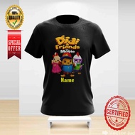 DIDI AND FRIENDS THE MOVIE DIDI, NANA, JOJO DESIGN 6 CAN ADD ON NAME TSHIRT ROUND NECK FOR ALL