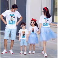 Dad/mom of The Boss Baby Family Bithday Tee Shirts Children Boss Baby Theme Bithday Party Wear