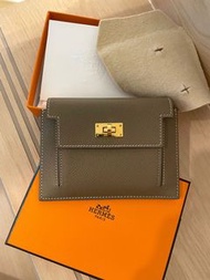 Hermes kelly pocket compact etoupe