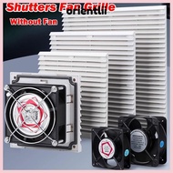 ORIENTLIIY Cabinet Ventilation Filter, ABS White Shutters Fan Grille, Without Fan Fan Filter