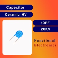 5PCS 10PF 15PF 39PF 30PF 22PF 50PF 20KV Ceramic Capacitor High Voltage