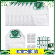 【●TI●】For VK200 FP200 Parts for  Kobold Vacuum Cleaner Bag Replacement Filter 8 VK200 Bags+2 HEPA Fi
