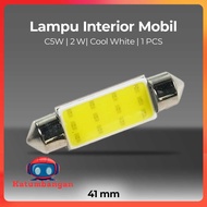 Car Interior Light LED Plate Dome Light C5W 2W Cool White 1 PCS - BA9S