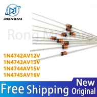200Pcs/Lot New 1N4742A 12V 1N4743A 13V 1N4744A 15V 1N4745A 16V DO-41 in Stock wholesale