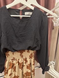 日本Pumpkin port 假兩件魚尾連身長裙