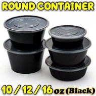 EC 10oz 12oz 16oz PP Round Container 50pcs 300ml(10oz) 350ml(12oz) 450ml(16oz) Disposable Plastic Fo