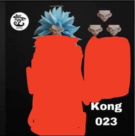 Kong模 shf 龍珠 超3悟空 藍髮頭加面雕