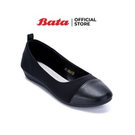 Bata บาจา รองเท้าบัลเล่ต์แฟลต รองเท้าคัทชูหุ้มส้น รองเท้าส้นแบน สำหรับผู้หญิง รุ่น Beverly สีดำ 5516664