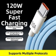 HaoWei 10A Super Fast Charge 120W Flash Charge Type-C Data Cable Tpye-C Suitable for Huawei Mate60 H