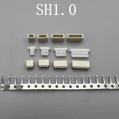10 set JST SH1.0 Connector 1.0mm Pitch SMT Vertical/Horizontal Socket+Housing+Terminals 2P 3P 4P 5P