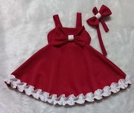 Santa and Polka dots dress for kids